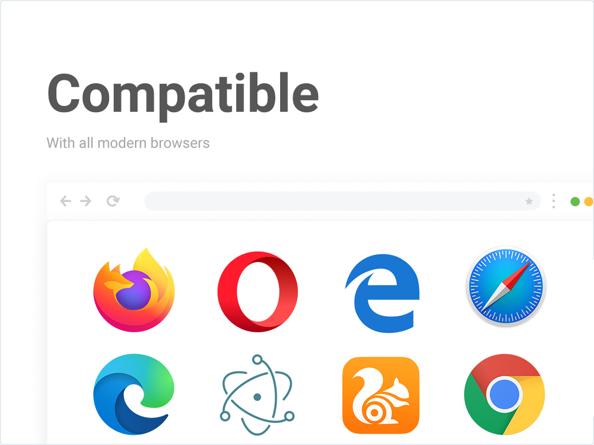 compatible with all modern browsers