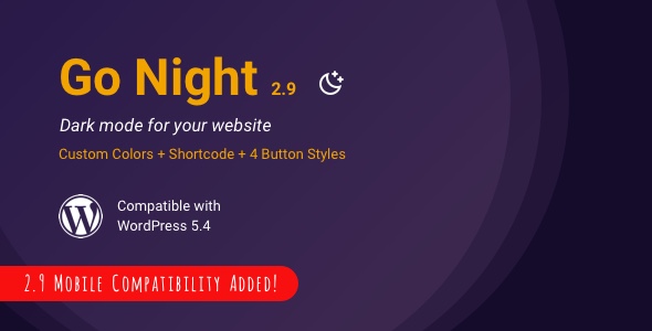 Go Night | Dark Mode/Night Mode WordPress Plugin